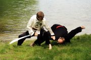 Meister Stefan und Andreas mit einer Säbelabwehr