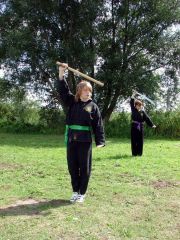 Säbelform Training Sophie und Frieda